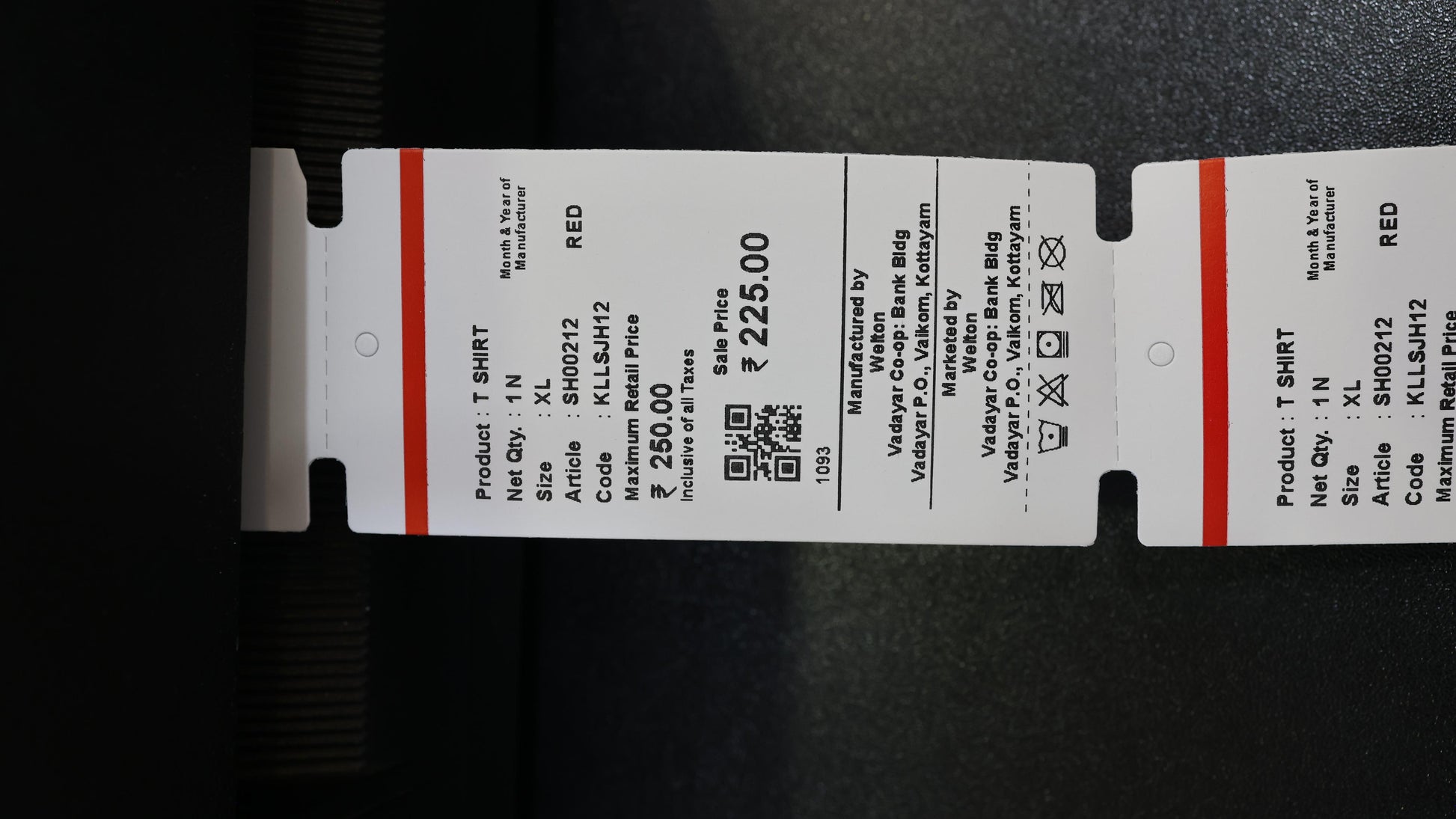 GARMENT TAG